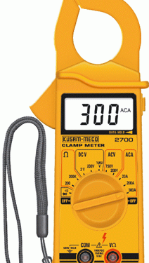 Kusum Meco  300A AC, 2000 Counts Clampmeter. Jaw Size : 32mm.2700